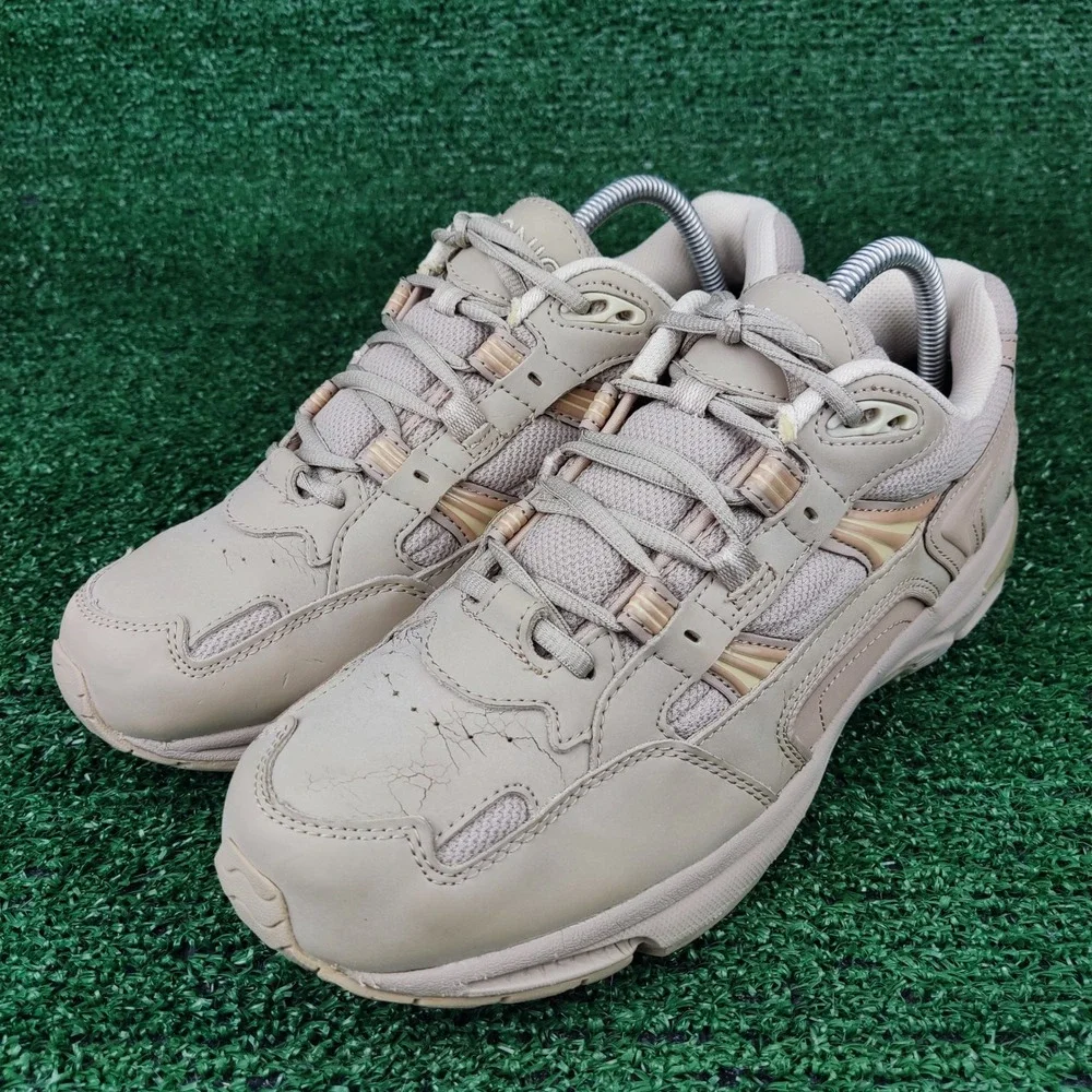Vionic Sneakers Womens 9.5 Tan Walker Athletic Walking Shoes Orthotic Support